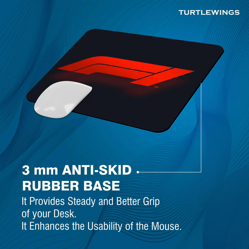 f1 logo Small Mousepad - TURTLEWINGS 