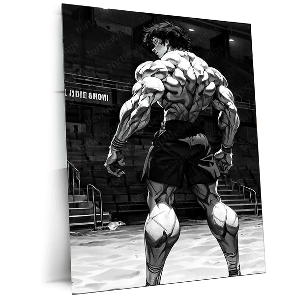 Baki Hanma Metal Poster | Anime Wall Art | Fighting Spirit & Martial Arts Decor 1 - TURTLEWINGS 