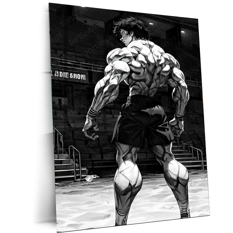Baki Hanma Metal Poster | Anime Wall Art | Fighting Spirit & Martial Arts Decor 1 - TURTLEWINGS 
