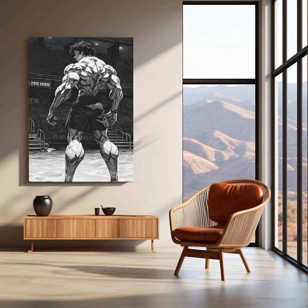 Baki Hanma Metal Poster | Anime Wall Art | Fighting Spirit & Martial Arts Decor 1 - TURTLEWINGS 