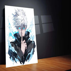 Satoru Gojo Metal Poster | Jujutsu Kaisen Anime Wall Art | Limitless Sorcerer - TURTLEWINGS 