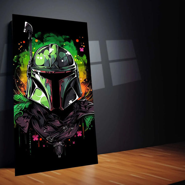 Star Wars Boba Fett Metal Poster | The Legendary Bounty Hunter | Mandalorian Armor - TURTLEWINGS 