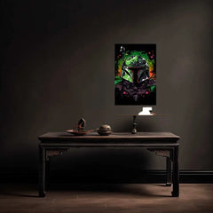 Star Wars Boba Fett Metal Poster | The Legendary Bounty Hunter | Mandalorian Armor - TURTLEWINGS 