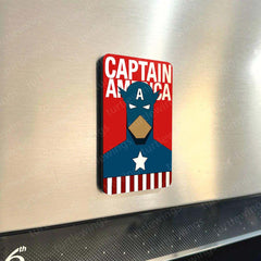 Fridge Magnets |Marvel Fridge Magnet Set – Set of 9 Superhero Metal Magnets (60x80mm)