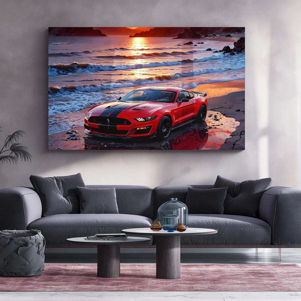Ford Mustang Metal Poster - TURTLEWINGS 