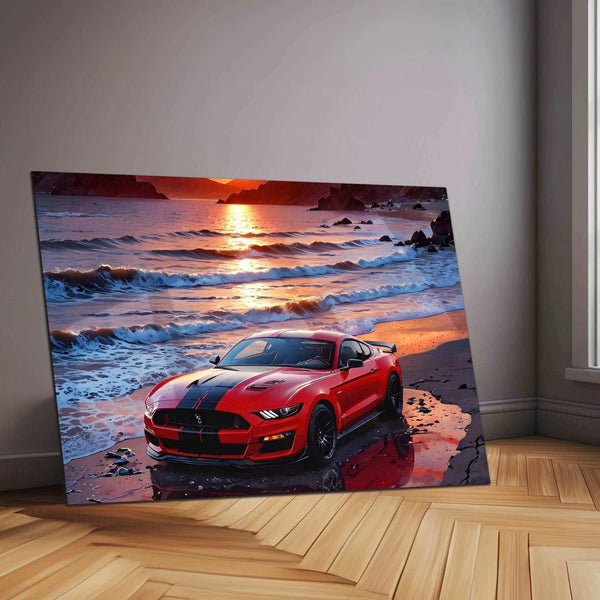Ford Mustang Metal Poster - TURTLEWINGS 