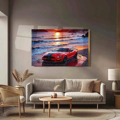Ford Mustang Metal Poster - TURTLEWINGS 