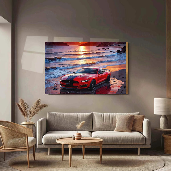 Ford Mustang Metal Poster - TURTLEWINGS 