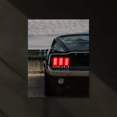 Neon LED Metal Poster | 1969 Ford Mustang Neon LED Metal Poster – Classic Muscle Car Wall Art - TURTLEWINGS 