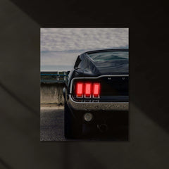 Neon LED Metal Poster | 1969 Ford Mustang Neon LED Metal Poster – Classic Muscle Car Wall Art