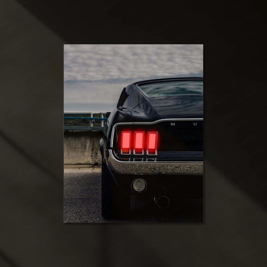Neon LED Metal Poster | 1969 Ford Mustang Neon LED Metal Poster – Classic Muscle Car Wall Art
