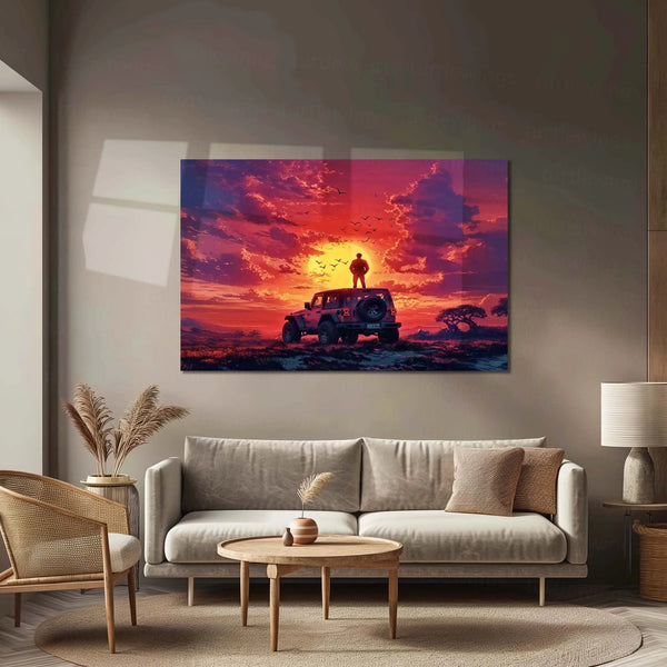Freedom on Four Wheels | Adventure Lifestyle Automotive Metal Frame Motivational Road-Trip Wall Art - TURTLEWINGS 