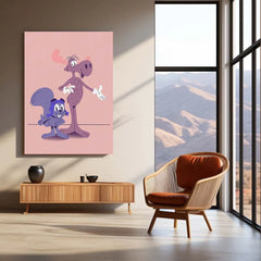 Abstract Metal Poster | Funky Art Metal Poster – Vibrant & Bold Wall Decor 01 - TURTLEWINGS 