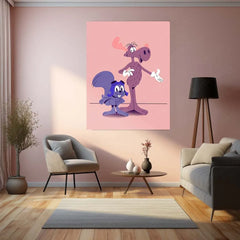 Abstract Metal Poster | Funky Art Metal Poster – Vibrant & Bold Wall Decor 01 - TURTLEWINGS 