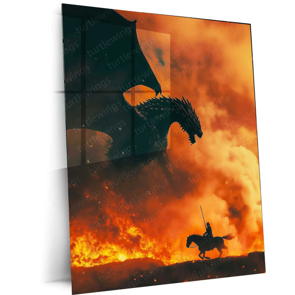 Movies Metal Poster | Game of Thrones Metal Poster | Epic Fantasy Wall Art for True Fans 01 - TURTLEWINGS 