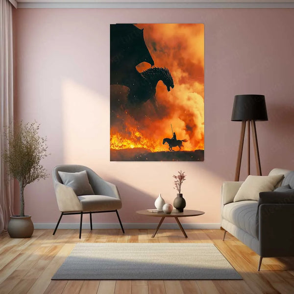 Movies Metal Poster | Game of Thrones Metal Poster | Epic Fantasy Wall Art for True Fans 01 - TURTLEWINGS 