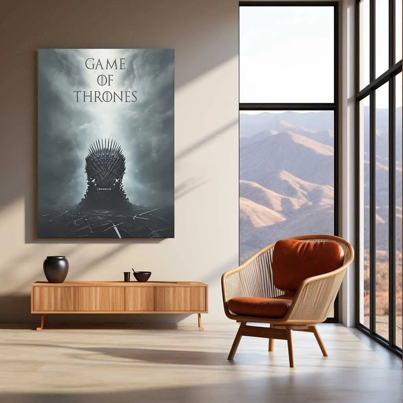 Metallic Poaster Movies Metal Poster | Game of Thrones Metal Poster | Epic Fantasy Wall ...