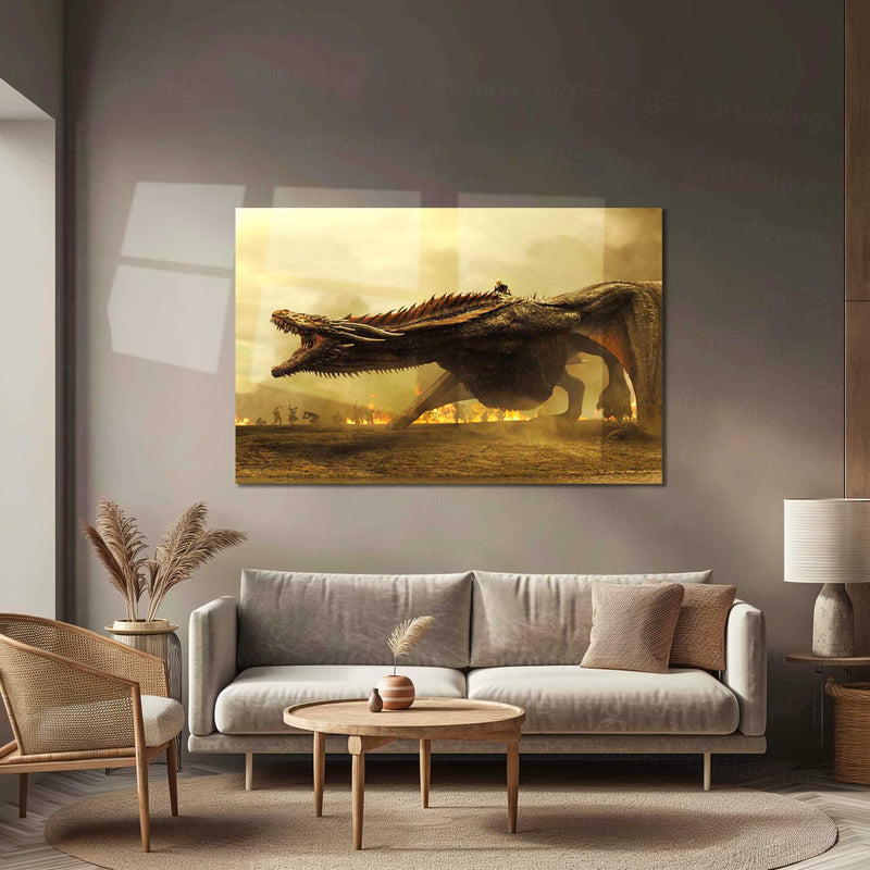 Game of Thrones – Metal Frame | Epic Fantasy Wall Art | Iconic TV Series Poster for GoT Fans & Collectors - TURTLEWINGS 