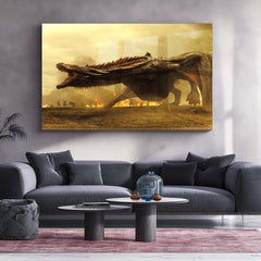 Game of Thrones – Metal Frame | Epic Fantasy Wall Art | Iconic TV Series Poster for GoT Fans & Collectors - TURTLEWINGS 