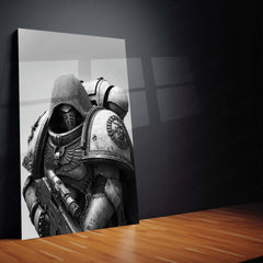 Warhammer 40k  | Epic Battle Scene Metal Poster | HD Metal Wall Frame for Gamers & Collectors 01