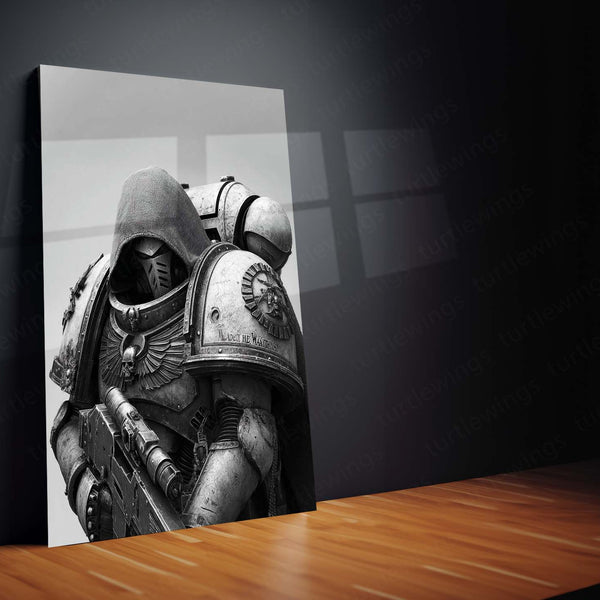 Warhammer 40k  | Epic Battle Scene Metal Poster | HD Metal Wall Frame for Gamers & Collectors 01