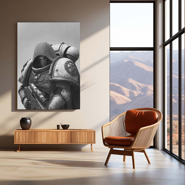 Warhammer 40k  | Epic Battle Scene Metal Poster | HD Metal Wall Frame for Gamers & Collectors 01