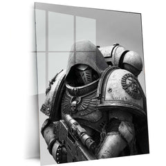 Warhammer 40k  | Epic Battle Scene Metal Poster | HD Metal Wall Frame for Gamers & Collectors 01
