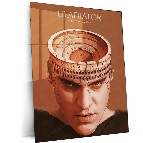 Gladiator Poster – The Arena Within Edition Metal Poster | Ridley Scott Masterpiece Wall Frame