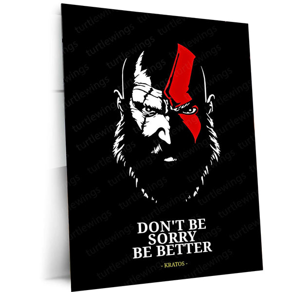 God of War – Kratos Rage Metal Poster | Epic Gaming Wall Frame (Design 01) 04
