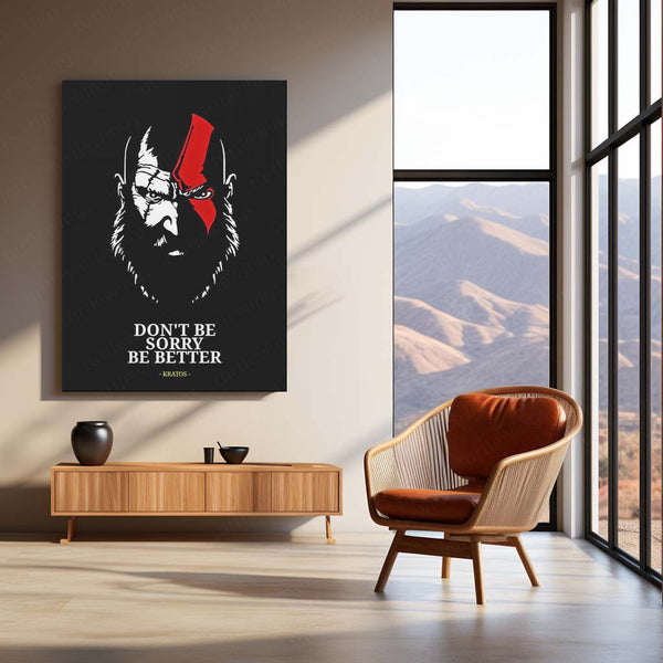God of War – Kratos Rage Metal Poster | Epic Gaming Wall Frame (Design 01) 04