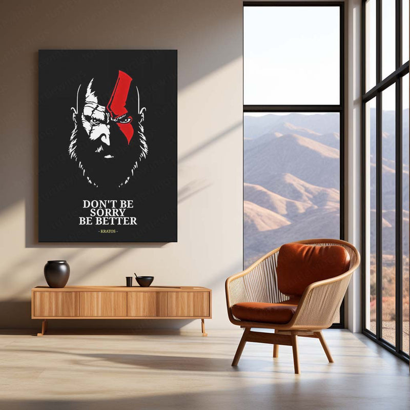 God of War – Kratos Rage Metal Poster | Epic Gaming Wall Frame (Design 01) 04