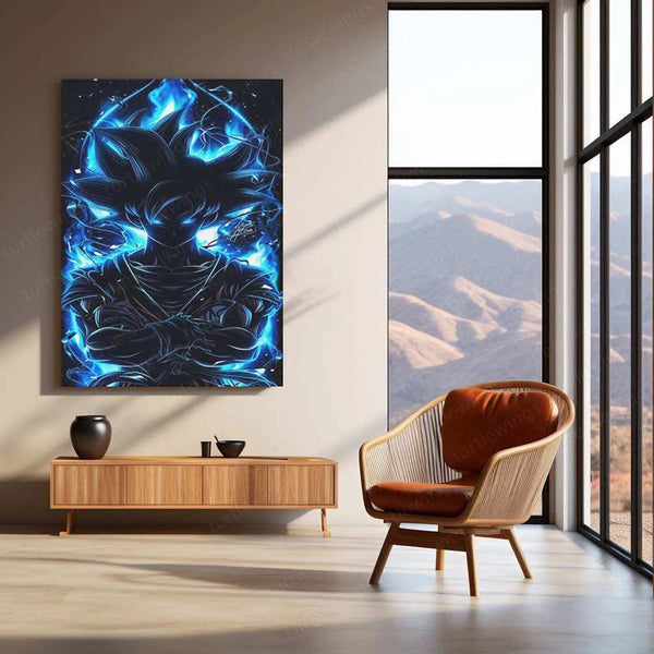 Goku Metal Poster – Iconic Dragon Ball Z Art | Powerful Super Saiyan Wall Decor 7 - TURTLEWINGS 