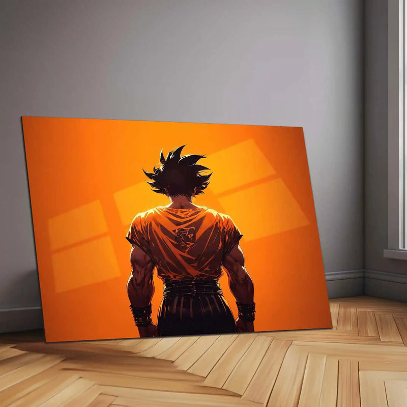 Anime Metal Poster | Goku – Super Saiyan Power Unleashed | Dragon Ball Anime Metal Frame | Ultimate Saiyan Strength Wall Art - TURTLEWINGS 