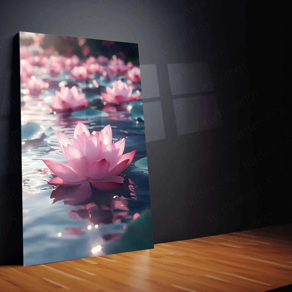 Vastu Collection - Lotus Metal Frames for Prosperity and Harmony - TURTLEWINGS 