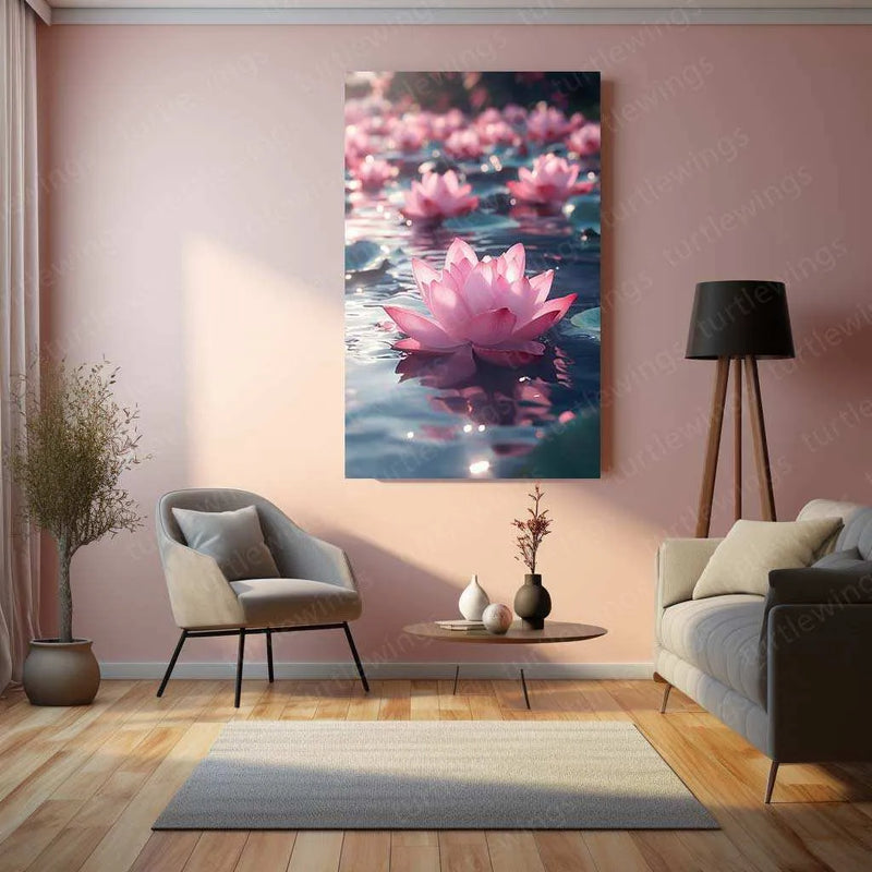 Vastu Collection - Lotus Metal Frames for Prosperity and Harmony - TURTLEWINGS 