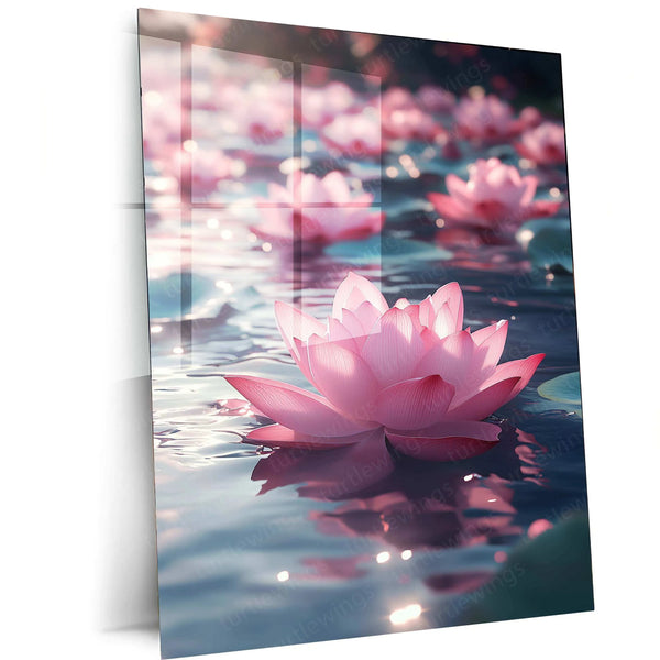 Vastu Collection - Lotus Metal Frames for Prosperity and Harmony - TURTLEWINGS 