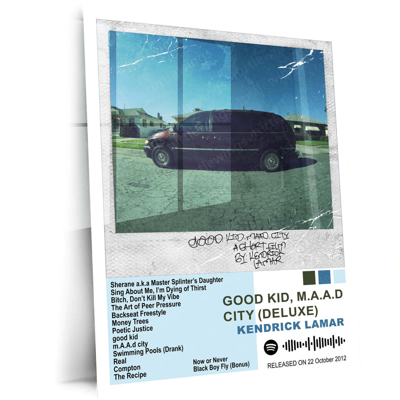 Kendrick Lamar – Complete Album Collection | Set of 11 | Set of 8 | Set of 4 | Premium Metal Poster Set