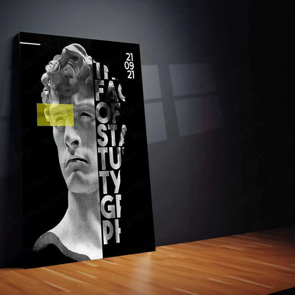 Greek God Aesthetic Metal Poster | Mythology Wall Art | Classical Sculpture Decor - TURTLEWINGS 