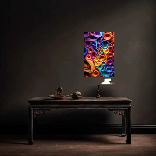 Colorful Bubble Abstract Art Metal Print - TURTLEWINGS 