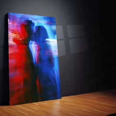 Slow Shutter Speed Artistic Motion – Abstract Light Trail Metal Poster - TURTLEWINGS 