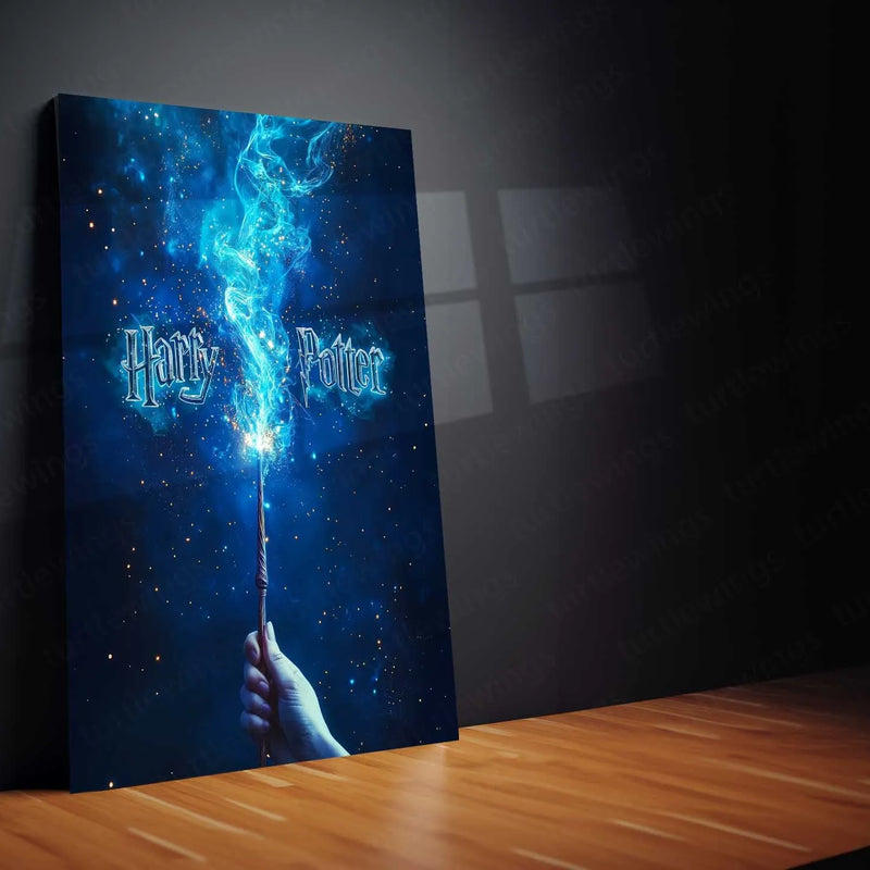 Movies Metal Poster | Harry Potter Wand Metal Poster | Iconic Wand Design Wall Art for Fans
