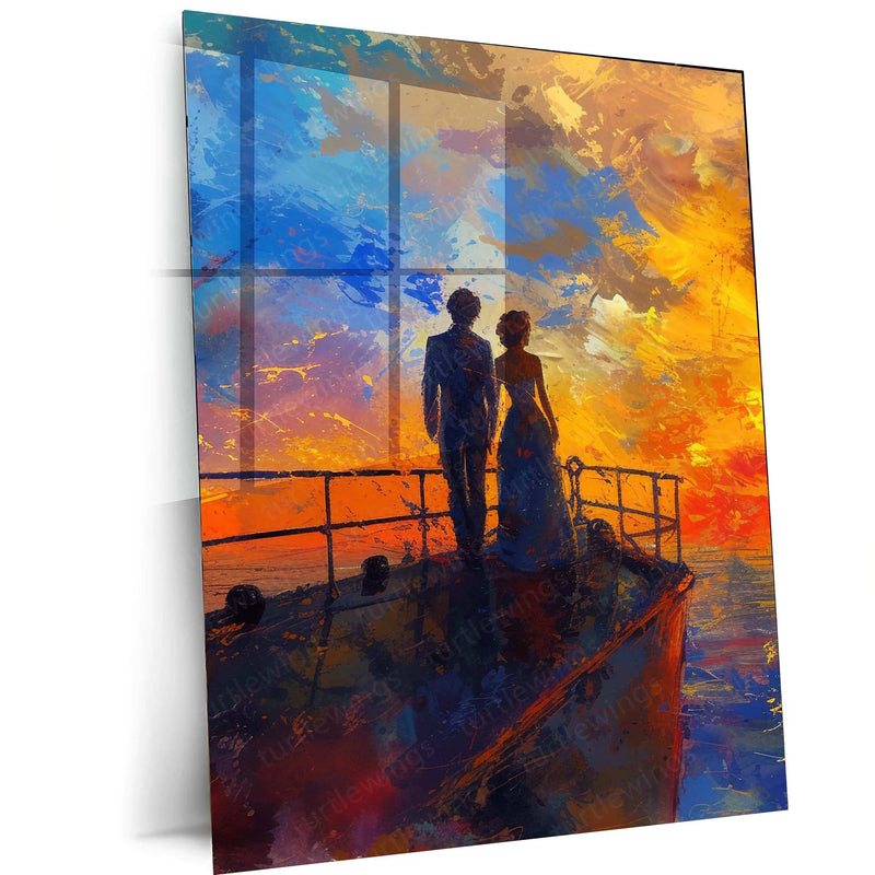 Titanic Romantic Scene – Jack & Rose Metal Poster - TURTLEWINGS 