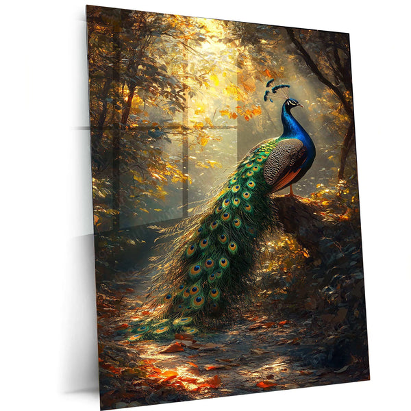 Vastu Collection -Elegant Peacock Metal Frames for Prosperity and Harmony - TURTLEWINGS 