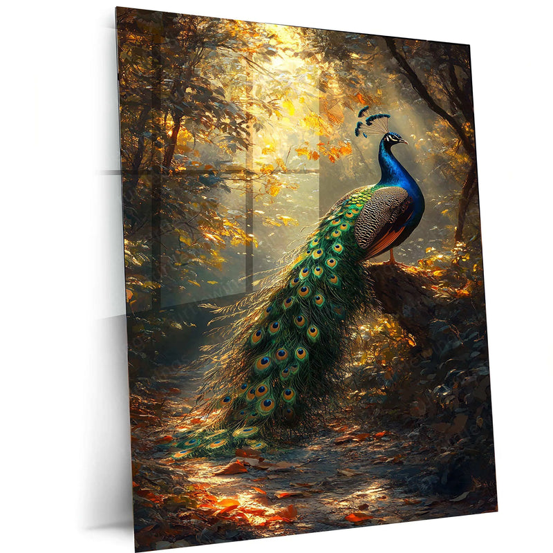 Vastu Collection -Elegant Peacock Metal Frames for Prosperity and Harmony - TURTLEWINGS 