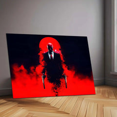 Hitman – Contract Killer | Silent Assassin Metal Frame | Dark Tactical Gaming Wall Art - TURTLEWINGS 