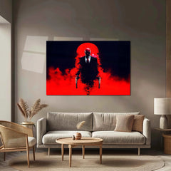 Hitman – Contract Killer | Silent Assassin Metal Frame | Dark Tactical Gaming Wall Art - TURTLEWINGS 