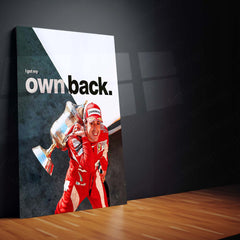 Quote Metal Poster | Fernando Alonso – I Got My Own Back Metal Frame  Comeback Grit & Self-Belief Formula 1 Wall Art | Champion Resilience Quote Metal Poster