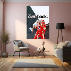 Quote Metal Poster | Fernando Alonso – I Got My Own Back Metal Frame  Comeback Grit & Self-Belief Formula 1 Wall Art | Champion Resilience Quote Metal Poster
