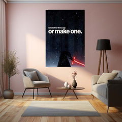 Quote Metal Poster | Kylo Ren – I Shall Either Find a Way or Make One Metal Frame  Relentless Willpower & No-Exit Mindset Motivational Wall Art | Dark Resolve Quote Metal Poster