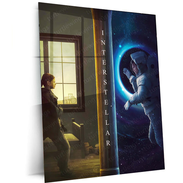 Interstellar – Crossing Dimensions Sci-Fi Movie Poster | Metal Wall Frame